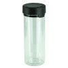 8oz PET Plastic Aviator Series by Chubby Gorilla TE/CRC Clear w/ Black Cap(200/case) alternate view