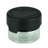 1oz PET Plastic Aviator Series by Chubby Gorilla TE/CRC Clear w/Solid Black Cap(500/case) alternate view