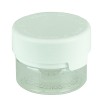1oz PET Plastic Aviator Series by Chubby Gorilla TE/CRC Clear w/Solid White Cap(500/case) alternate view
