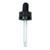 CRC (Child Resistant Closure) Dropper - Black - 64mm 18-400 (BUBBLE Pipette) alternate view
