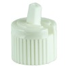 Spouted Dispensing Lid - White - Ribbed Skirt without Liner - 20-410(5184/case)) alternate view