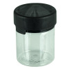 3oz PET Plastic Aviator Series by Chubby Gorilla TE/CRC Clear w/Solid Black Cap(400/case) alternate view