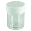 3oz PET Plastic Aviator Series by Chubby Gorilla TE/CRC Clear w/Solid White Cap(400/case) alternate view