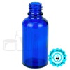 30ml Cobalt Blue Glass Euro Round Bottle 18-415(330/case)
