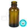 1oz Amber Glass Boston Round Bottle 20-400(360/case)