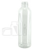 8oz CLEAR Cosmo Round PET Plastic Bottle 24-410(297/cs)