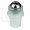 Stainless steel roller ball and natural colored holder for glass roll on bottle 16mm neck(2500/cs)