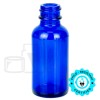 1oz Cobalt Blue Glass Boston Round Bottle 20-400(360/case)