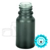10ml Matte Black Glass Euro Round Bottle 18-415(768/case)