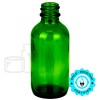 2oz Green Glass Boston Round Bottle 20-400(240/case)