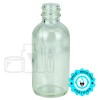 2oz Clear Glass Boston Round Bottle 20-400(240/case)