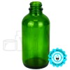 4oz Green Boston Round Bottle 22-400(128/case)