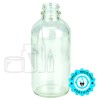 4oz Clear Glass Boston Round Bottle 22-400(128/case)