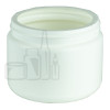 WHITE 12oz HDPE Plastic Jar 89/400(252/case)