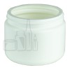 WHITE 12oz HDPE Plastic Jar 89/400(252/case)
