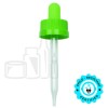 CRC (Child Resistant Closure) Dropper - Lime Green - 76mm 20-400(1400/case)