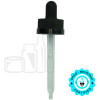 CRC (Child Resistant Closure) Dropper with PP PLASTIC PIPETTE - Black - Measurement Markings on pipette- 76mm 20-400(1400/case)