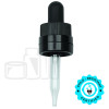 CRC/TE Super (Child Resistant Closure/Tamper Evident) Dropper - Black - 58mm 18-415