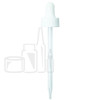 NON CRC (Child Resistant Closure) Dropper - White - 110mm 24-400(1000/case)