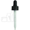 NON CRC (Child Resistant Closure) Dropper with PP PLASTIC Pipette - Black - Measurement Markings on Pipette - 66mm 18-400 alternate view