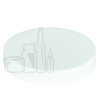 White Smooth CT Cap 70/400 w/ Foam Liner - 1134/case