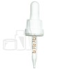 NON CRC + Tamper Evident Dropper - White with Measurement Markings on Pipette - 65mm 18-415(1800/case)