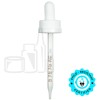CRC (Child Resistant Closure) Dropper - White with Measurement Markings on Pipette - 91mm 20-400(1400/case)