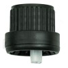 Black 18mm Tamper Evident Dropper Cap with Inverted Dropper Tip(5000/case) alternate view