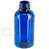 2oz BLUE Boston Round PET Plastic Bottle 20-410(1120/case)