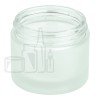 2oz Frosted Clear Glass SS Jar 53-400(144/case)