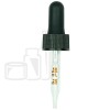 NON CRC Dropper - Black with Measurement Markings on Pipette - 58mm 18-410(1400/case)