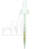 NON CRC Dropper - White with Measurement Markings on Pipette - 110mm 22-400(1000/case)