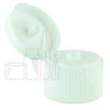 28-410 P/P White Ribbed Flip Top Cap Unlined 2700/case alternate view