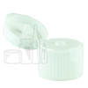 24-410 P/P White Ribbed Flip Top Cap Unlined 3800/case alternate view