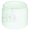 2oz Straight Base Solid White PP Double Wall Jar - 58-400(660/case)