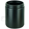 BLACK 20oz HDPE Plastic Jar 89/400(180/case)