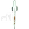 NON CRC Dropper - Matte Silver Skirt/Shiny White Bulb w/markings - 91mm 20-400(1496/case)