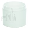 4oz Straight Base Solid White PP Double Wall Jar - 70-400(200/case)