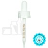 CRC (Child Resistant Closure) Dropper - White with Measurement Markings on Pipette - 91mm 20-400(1400/case)