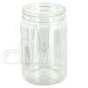 32oz Clear PET Plastic Round Jar with 89-400 Neck Finish(Tray Packs - 2,002/pallet)