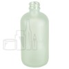 8oz Clear Frosted Glass Boston Round Bottle 24-400(80/case)