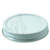 White Metal 58-400 Lid with standard plastisol liner (2000/Case)