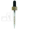 NON CRC Dropper - Shiny Gold Skirt/Black Bulb w/markings - 91mm 20-400(1496/case)