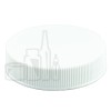 White Ribbed CT Closure 45-400 with Lift & Peel Heat Liner for HDPE Plastic - 2000/case