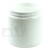 WHITE 8oz HDPE Plastic Jar 70/400