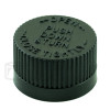 Black Ribbed CRC 20/400 cap with Pressure Seal Liner - 5000/case