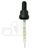 NON CRC + Tamper Evident Dropper - Black with Markings - 94mm 18-415(1800/cs)