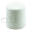 White PP Smooth Skirt Screw Cap for 3oz Roll on Bottle(850/case)