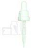 NON CRC + Tamper Evident Dropper - White - Glass Pipette - 77mm 18-415(1400/case)