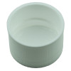 White Ribbed Cap 24-410 w/F217 Foam Liner - 3100/case alternate view